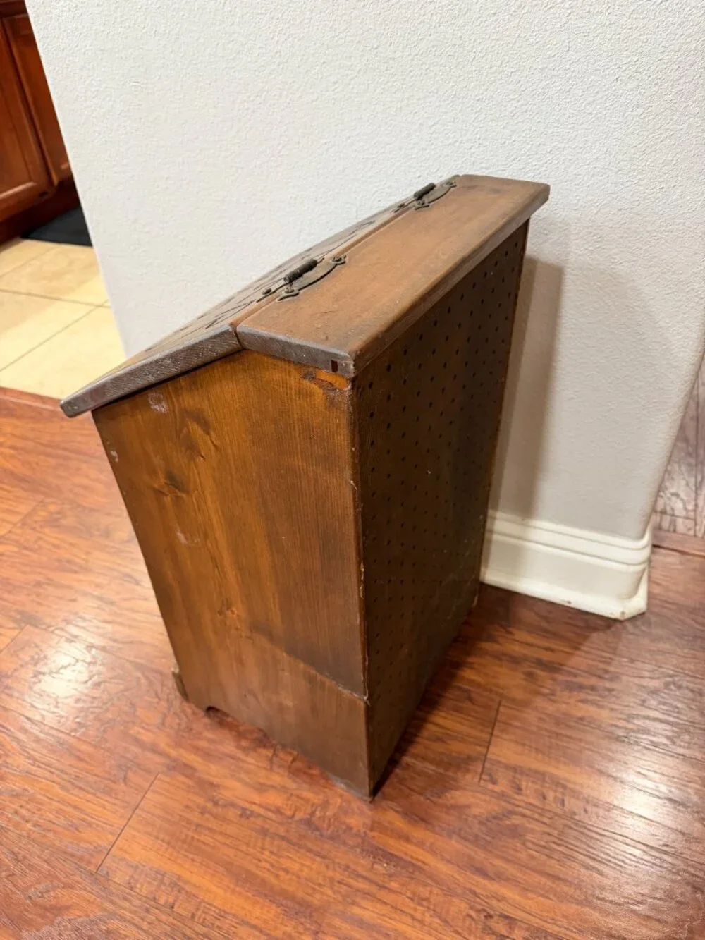 Vintage Rustic Tater & Onion Wooden Potato Storage Bin Farmhouse Primitive
